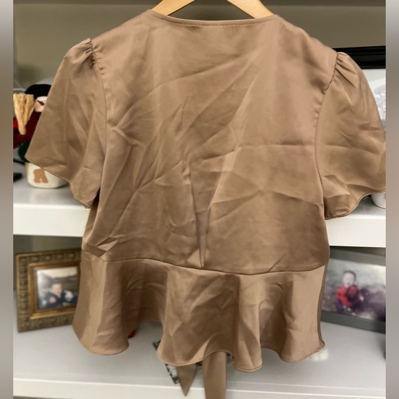 Wild Fable Bronze Blouse size M - Picture 6 of 8